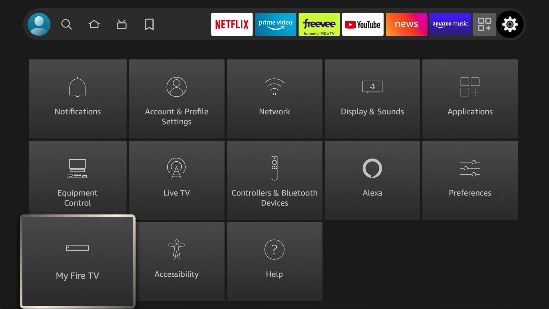 Firestick Settings - Enable Unknown Sources Step 2